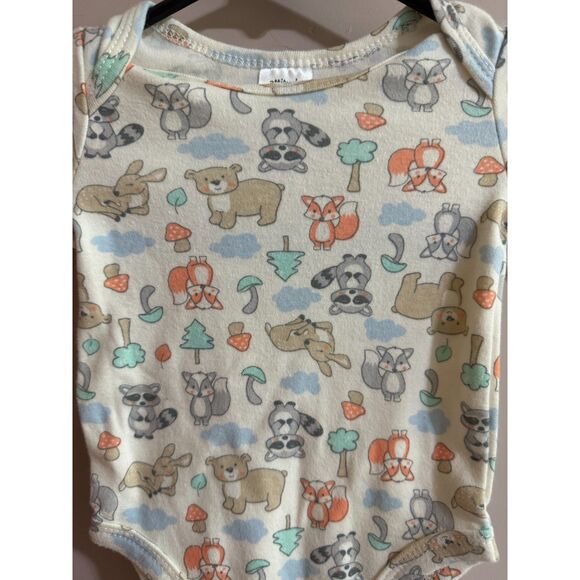 attitude baby 0-3 Month Unisex Forest Theme Animals One Piece - Picture 6 of 6